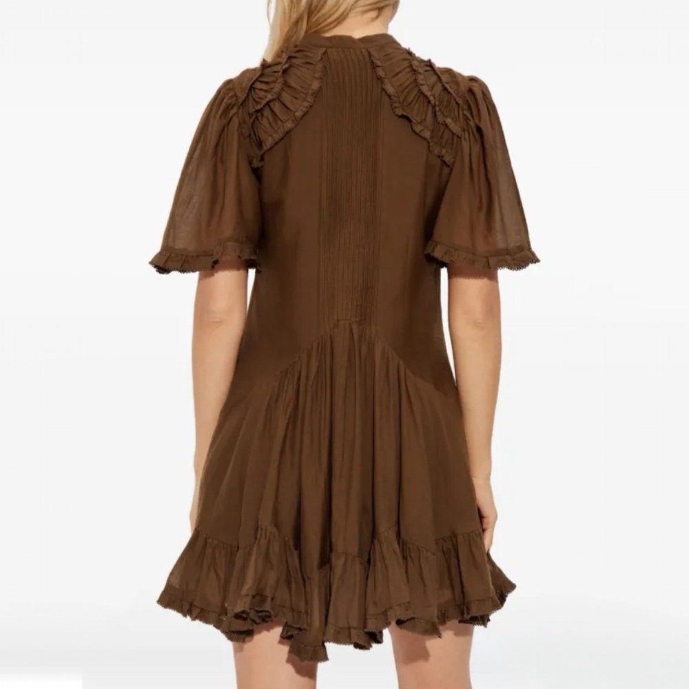 NWT Isabel Marant Ruffled Boho Celyana Mini Dress - Picture 10 of 15